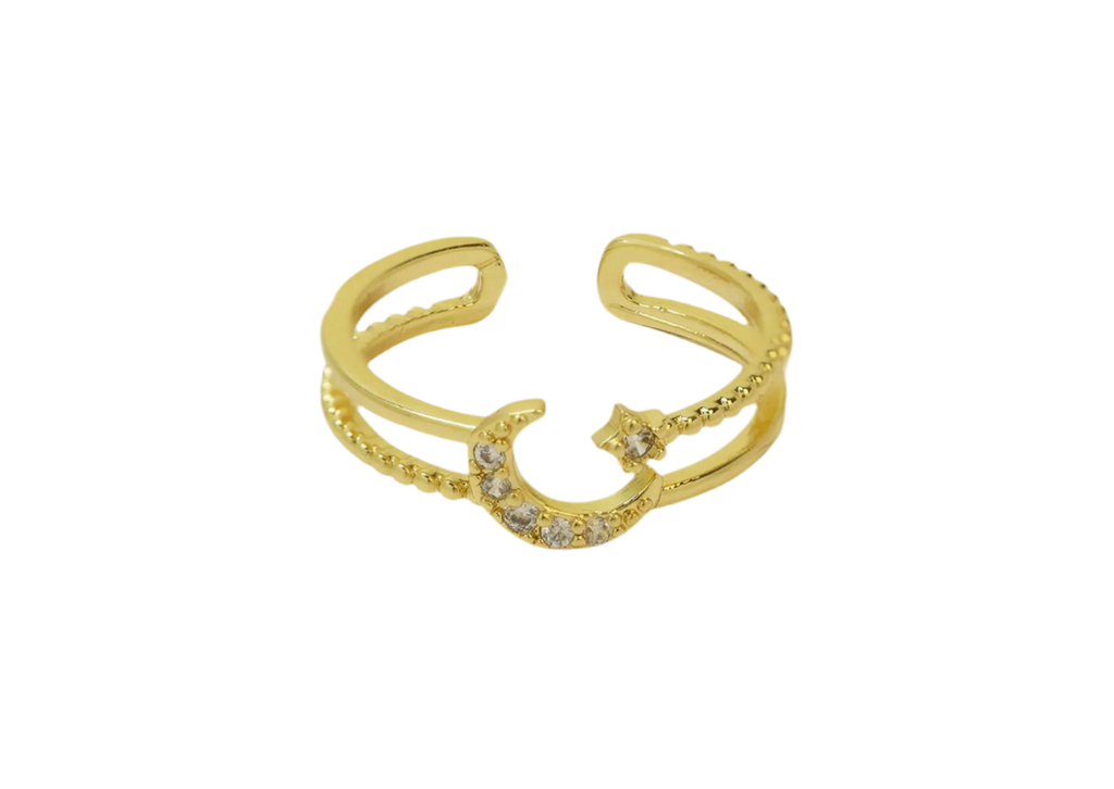 Anillo luna+estrella